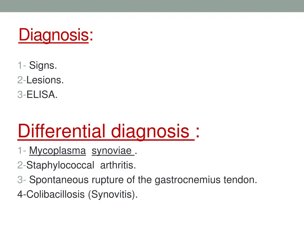 diagnosis