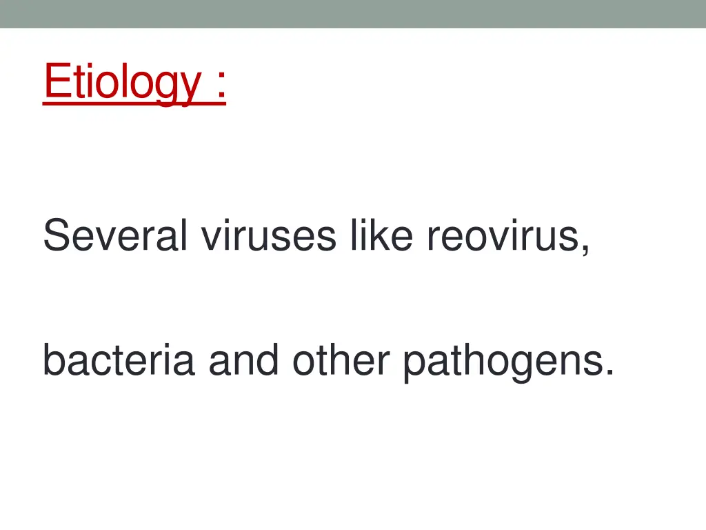 etiology