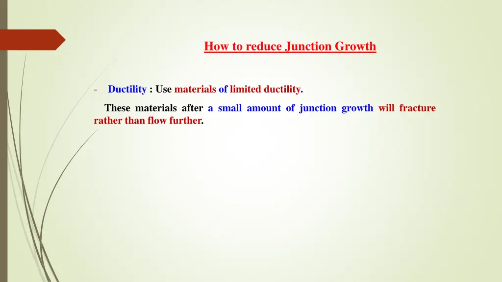 how to reduce junction growth 3