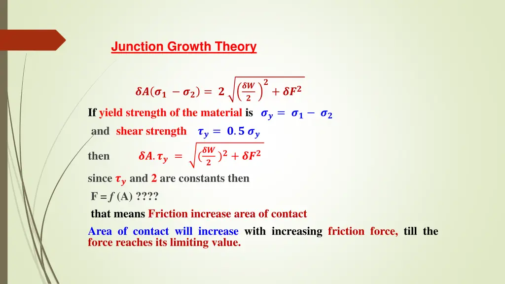 junction growth theory 1