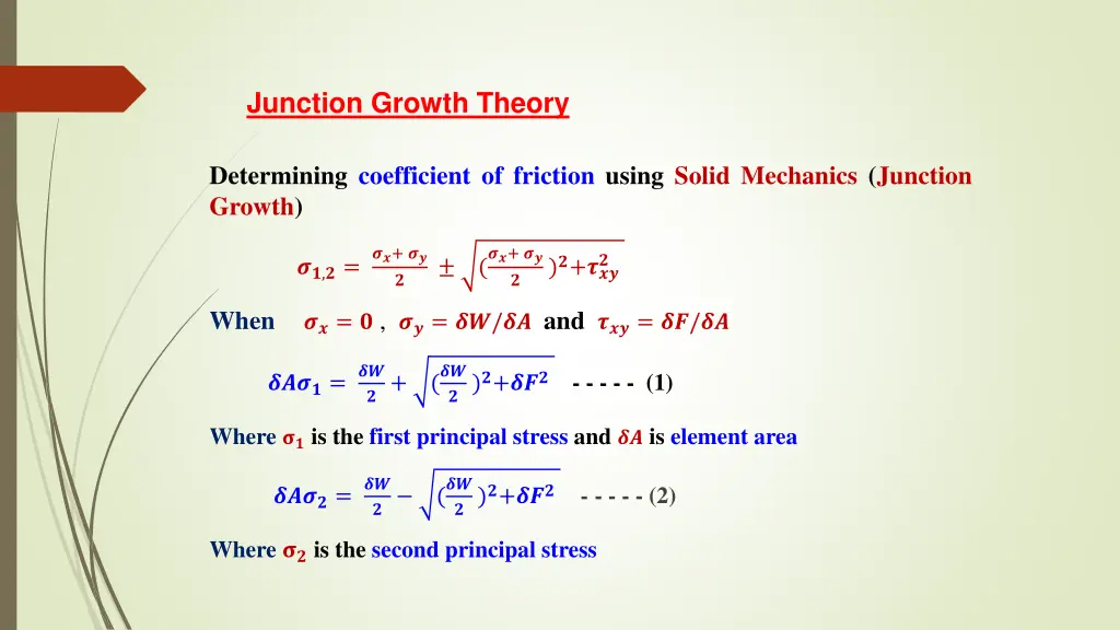 junction growth theory