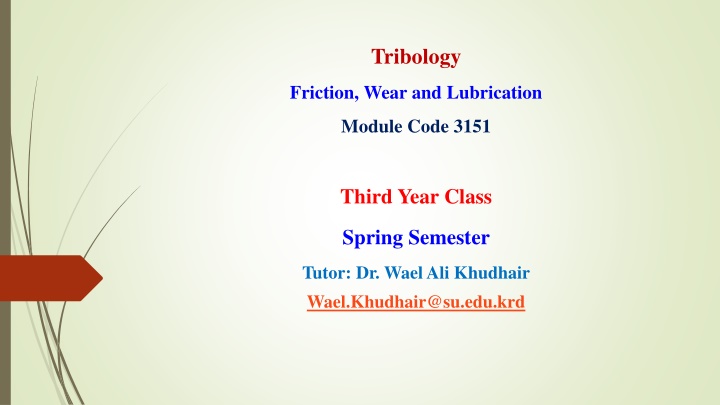tribology