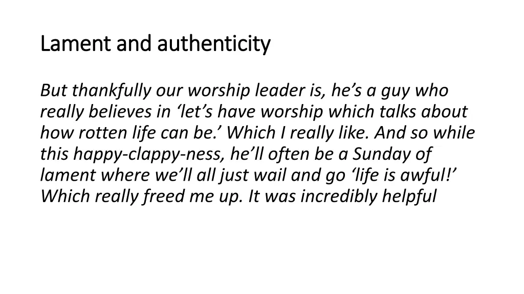 lament and authenticity lament and authenticity