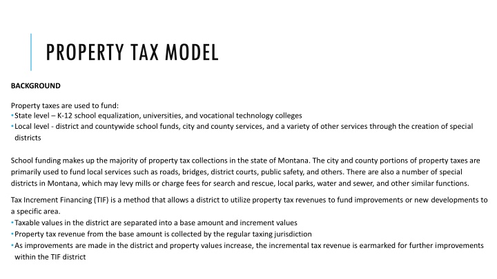 property tax model
