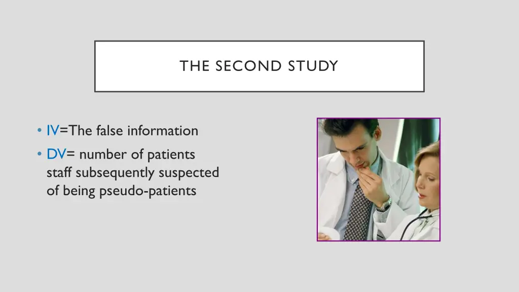 the second study 1