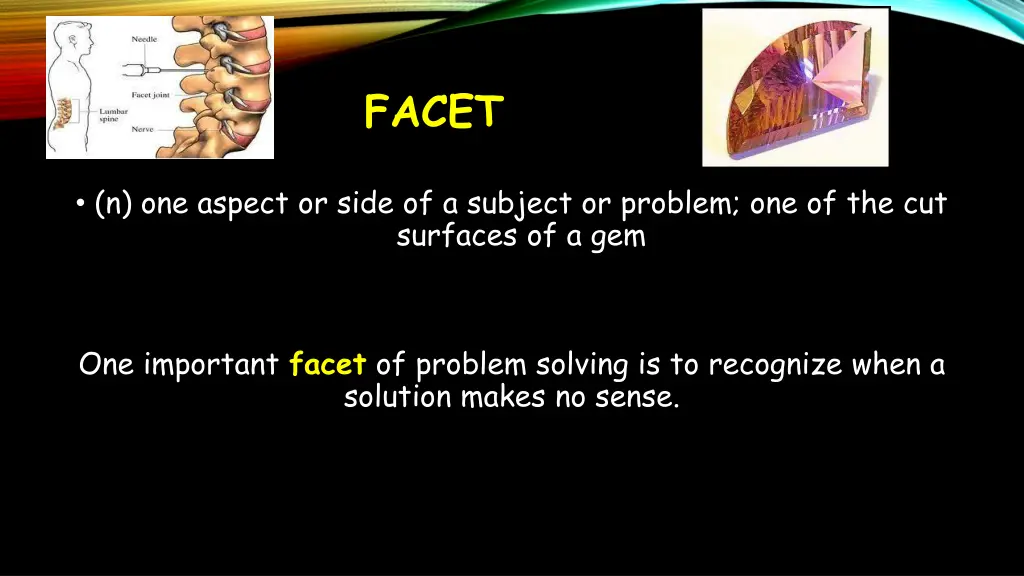 facet