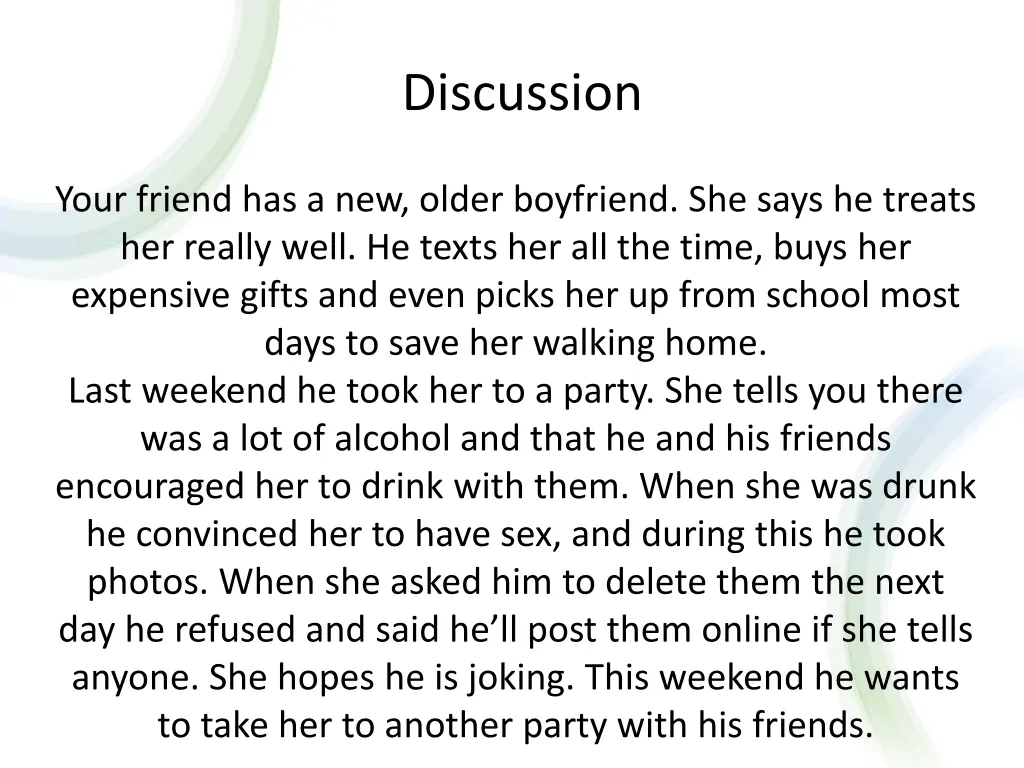 discussion