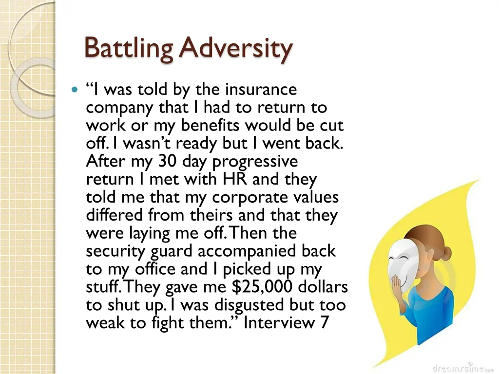 battling adversity