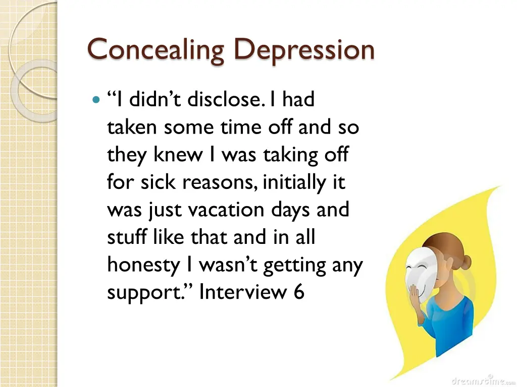 concealing depression 1