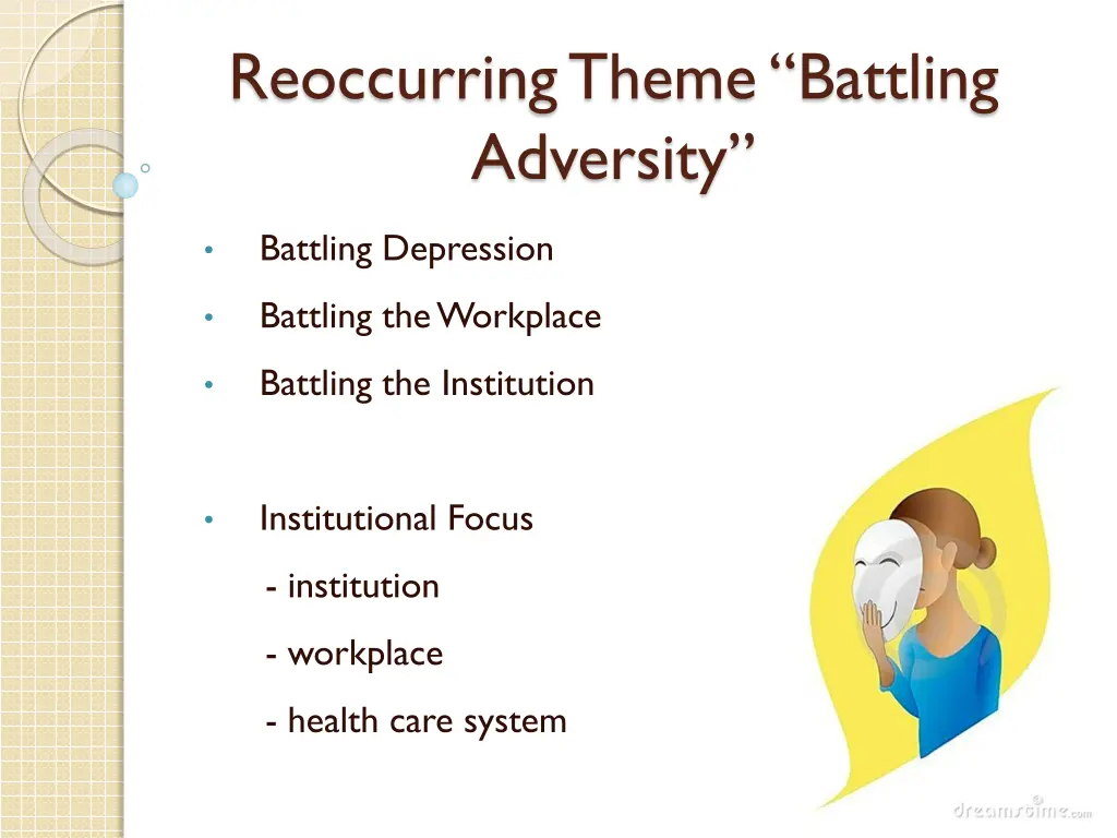 reoccurring theme battling adversity