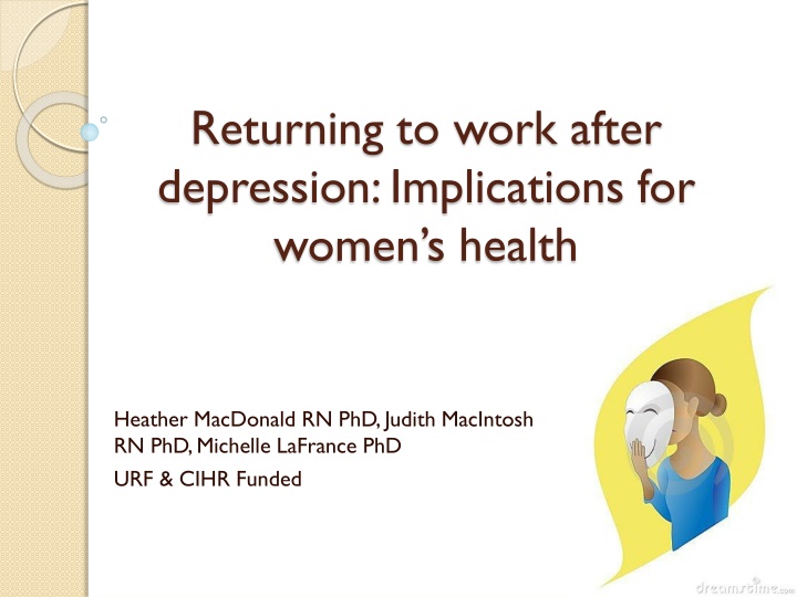 returning to work after depression implications