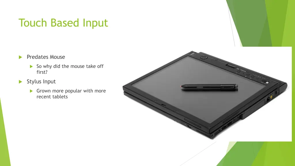 touch based input