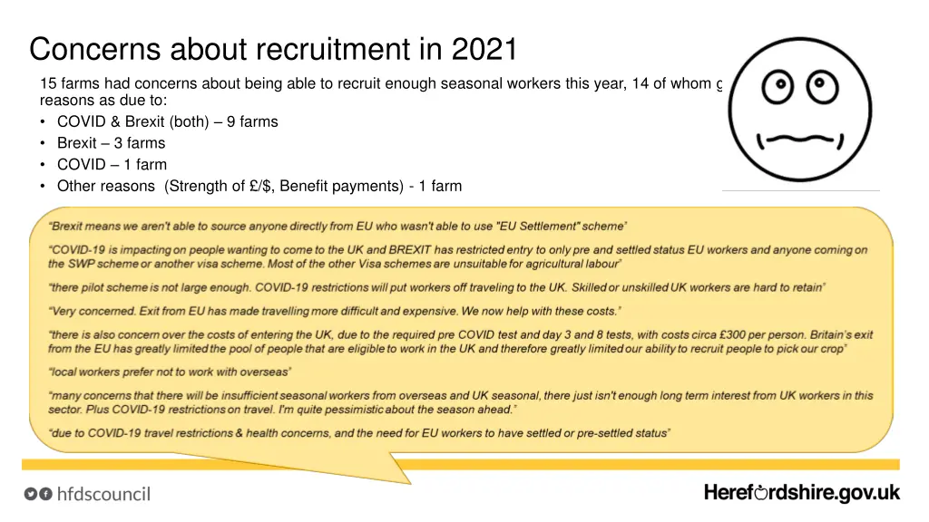 concerns about recruitment in 2021 15 farms