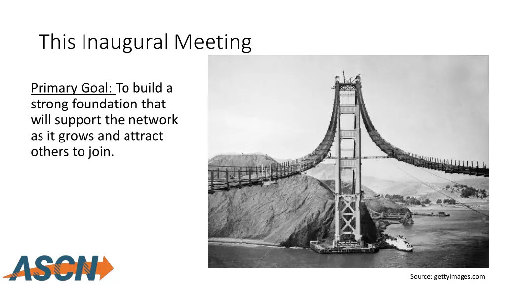 this inaugural meeting