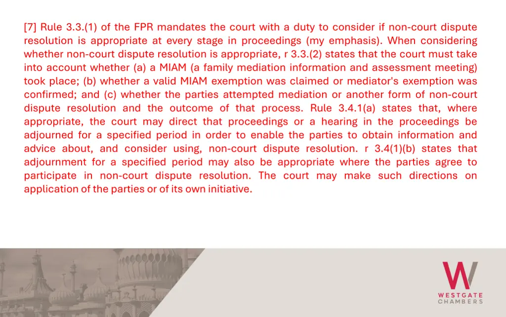 7 rule 3 3 1 of the fpr mandates the court with