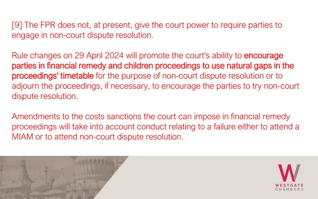 9 the fpr does not at present give the court
