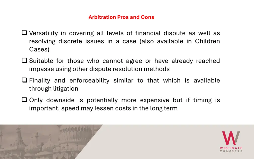 arbitration pros and cons 1