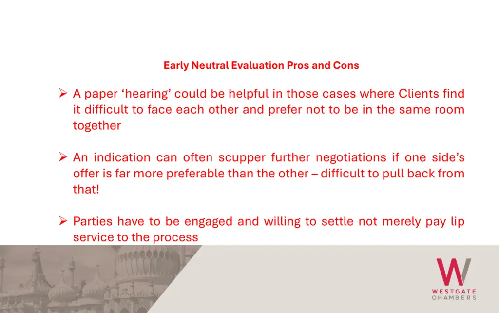 early neutral evaluation pros and cons 1