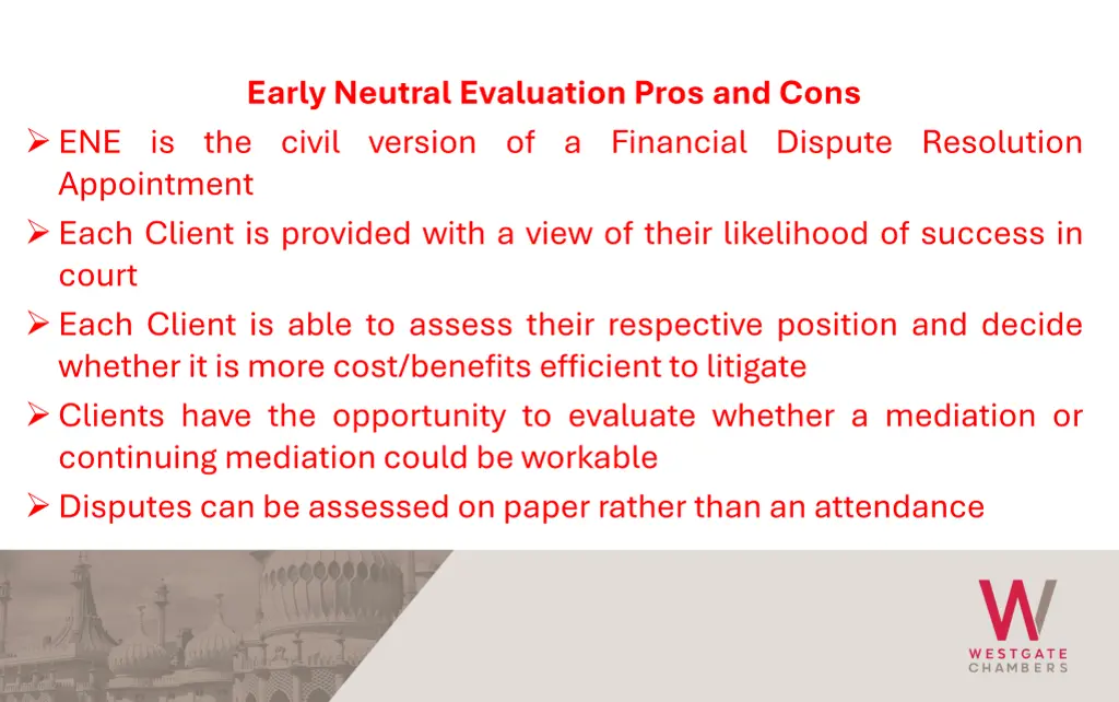 early neutral evaluation pros and cons