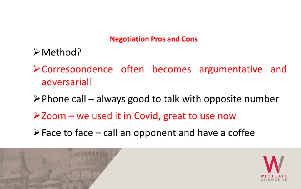 negotiation pros and cons 1