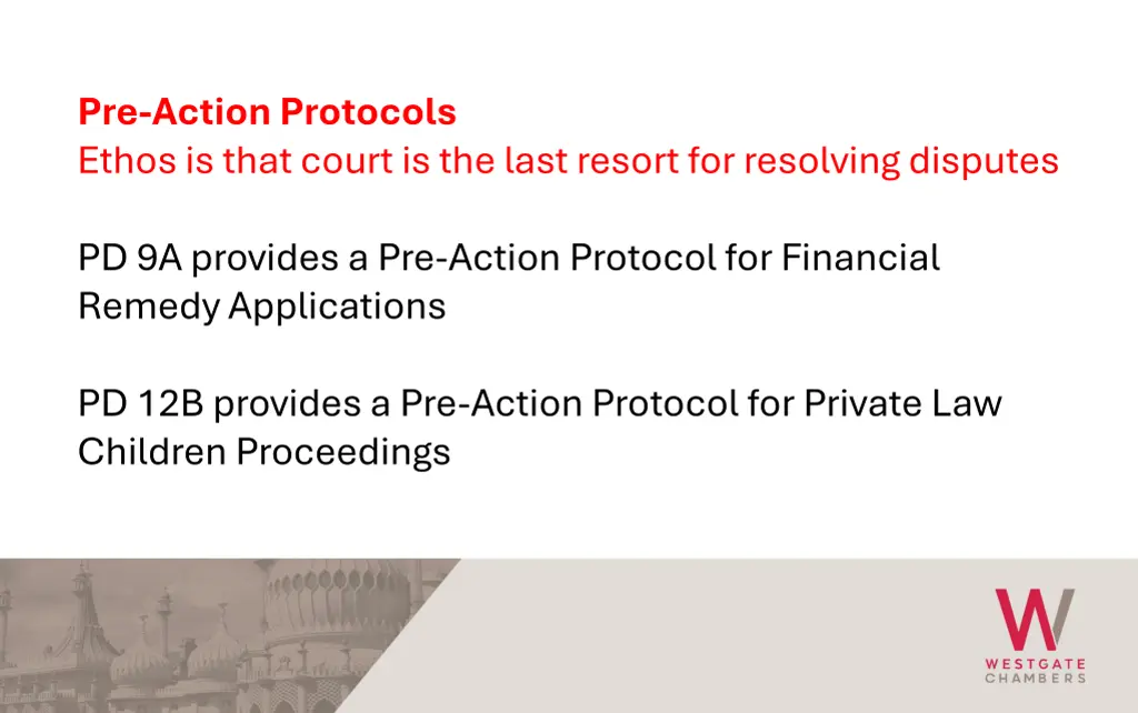pre action protocols ethos is that court