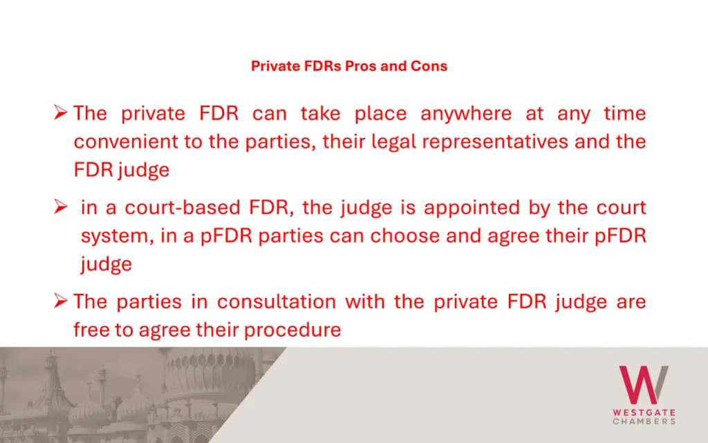 private fdrs pros and cons