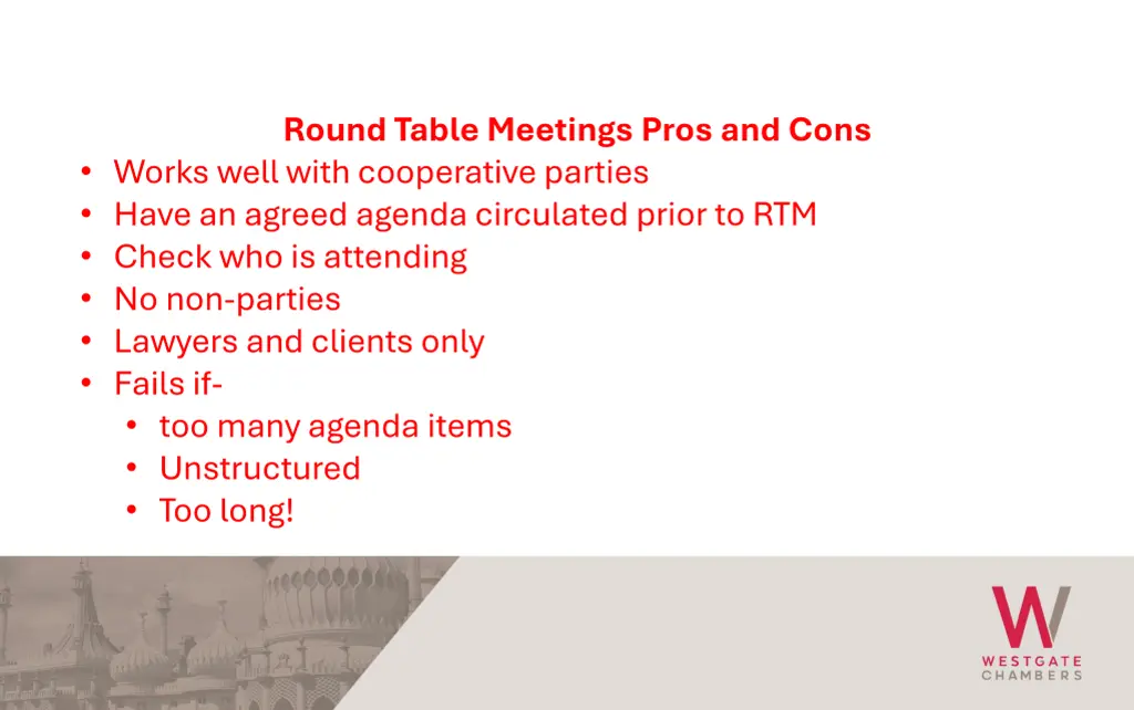 round table meetings pros and cons works well
