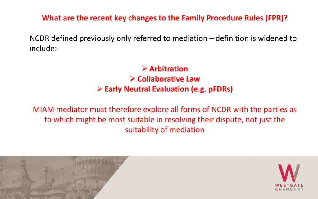 what are the recent key changes to the family 2