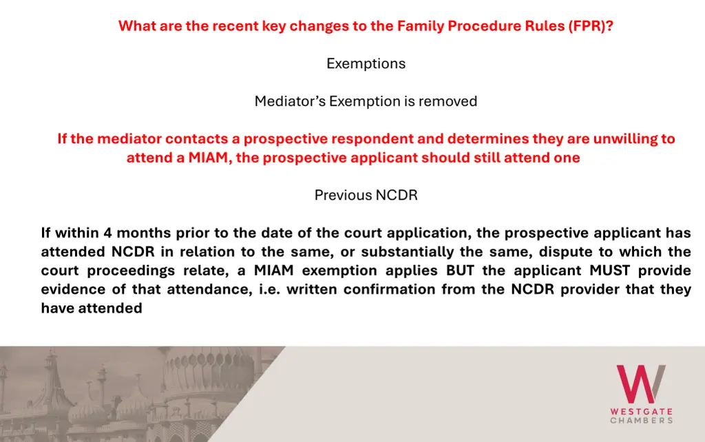what are the recent key changes to the family 4