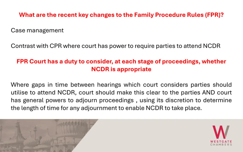what are the recent key changes to the family 5