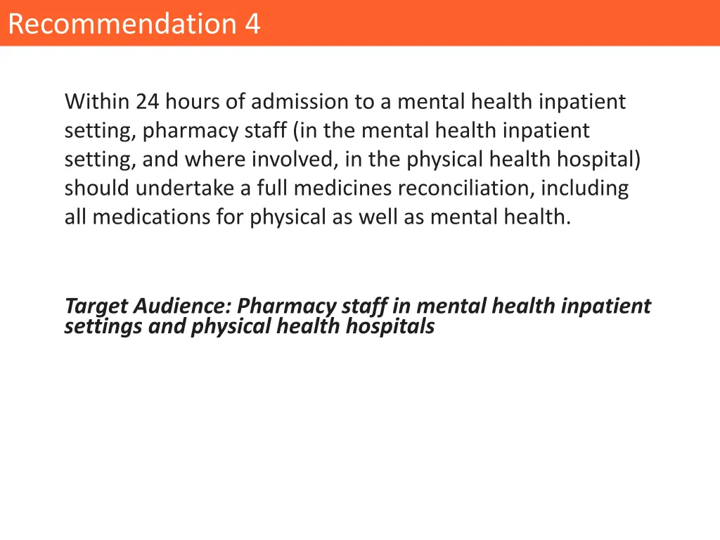 recommendation 4