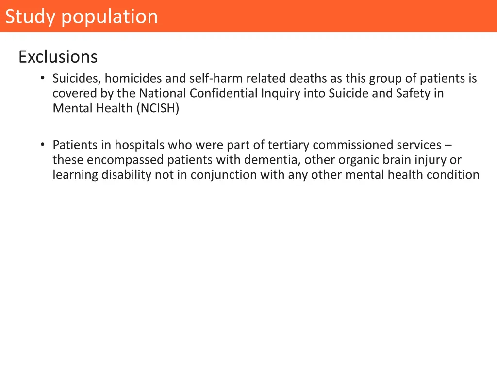 study population 1