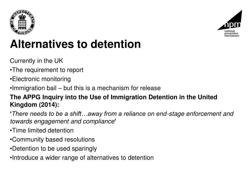 alternatives to detention