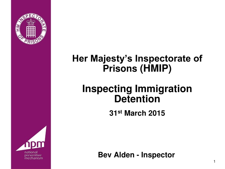her majesty s inspectorate of prisons hmip