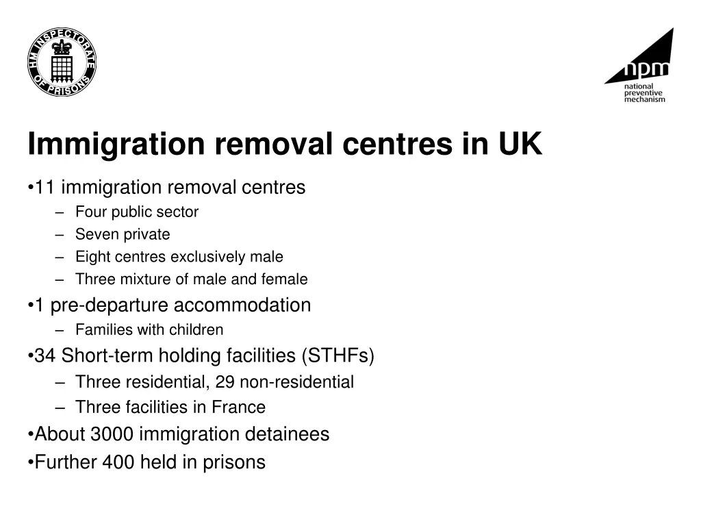 immigration removal centres in uk