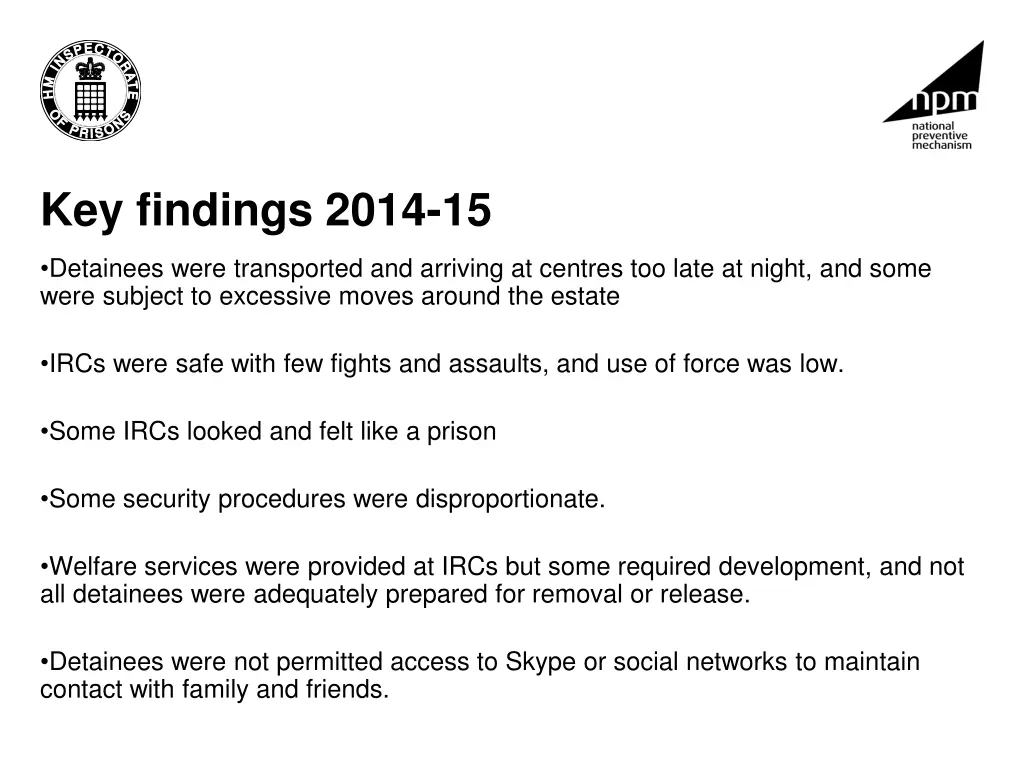 key findings 2014 15