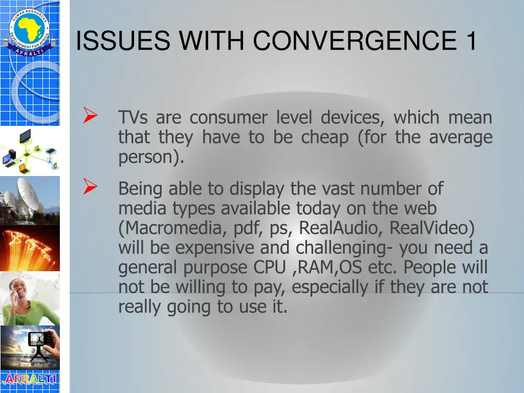 issues with convergence 1