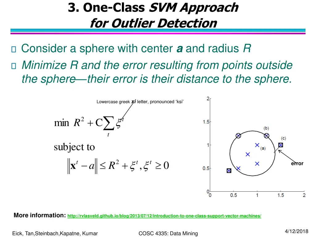 3 one class svm approach for outlier detection