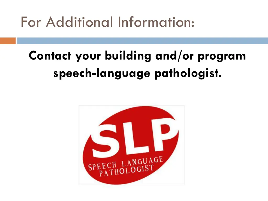 for additional information