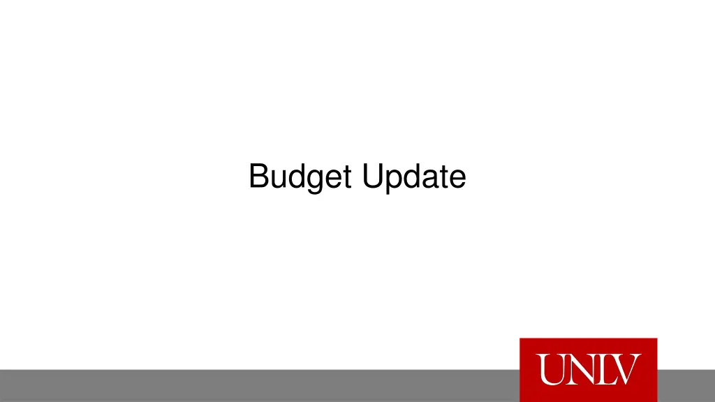 budget update