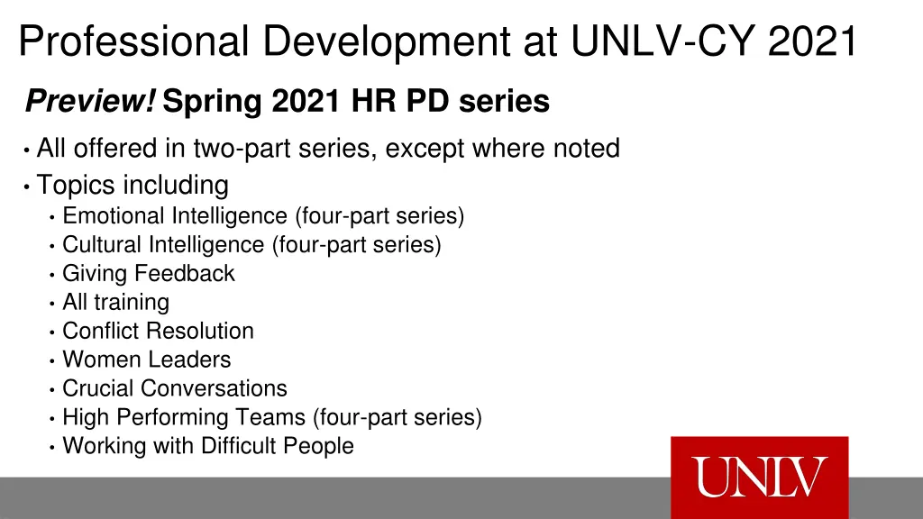 professional development at unlv cy 2021 1