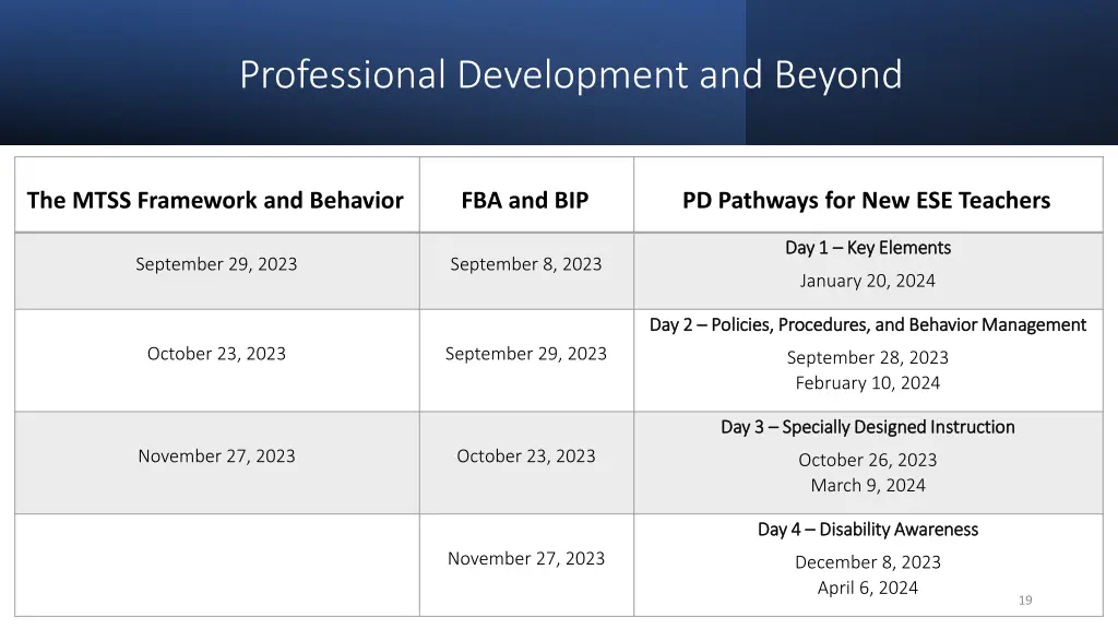 professional development and beyond 1