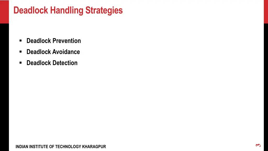 deadlock handling strategies