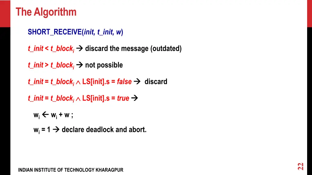 the algorithm 5