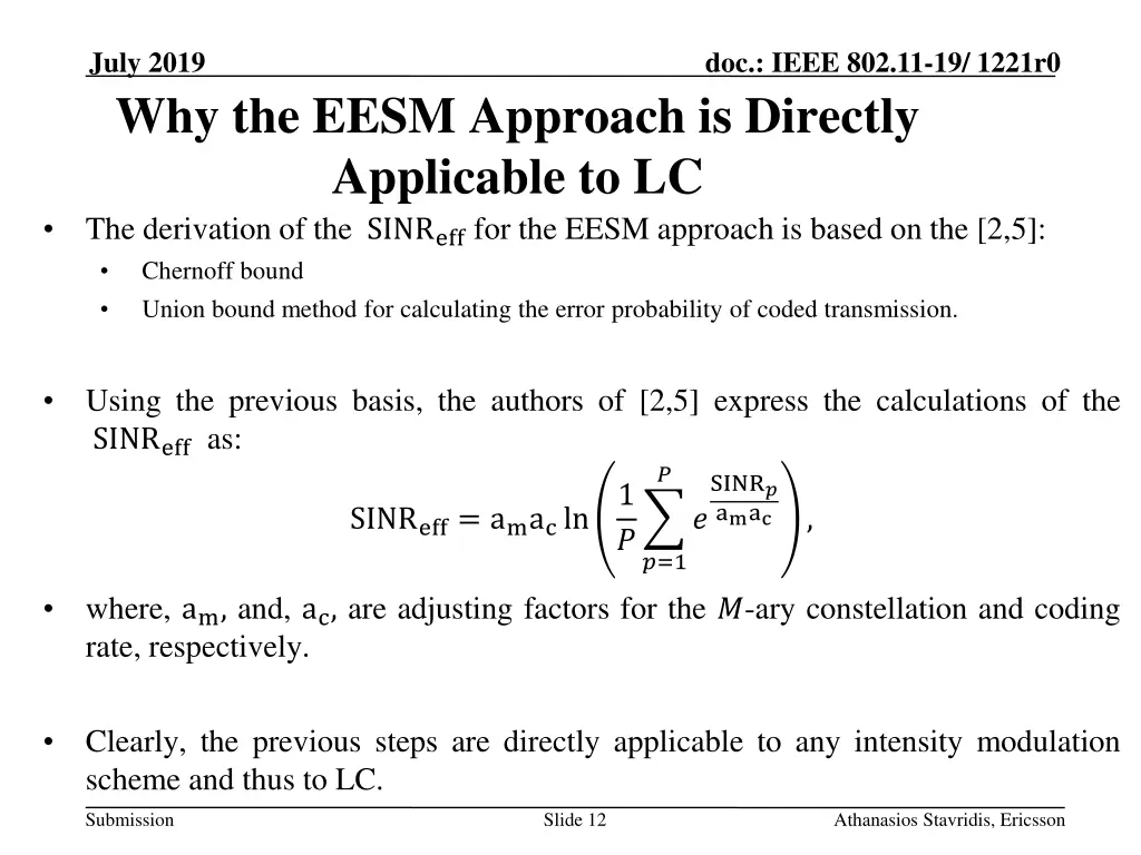 july 2019 why the eesm approach is directly