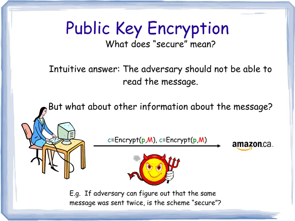 public key encryption what does secure mean