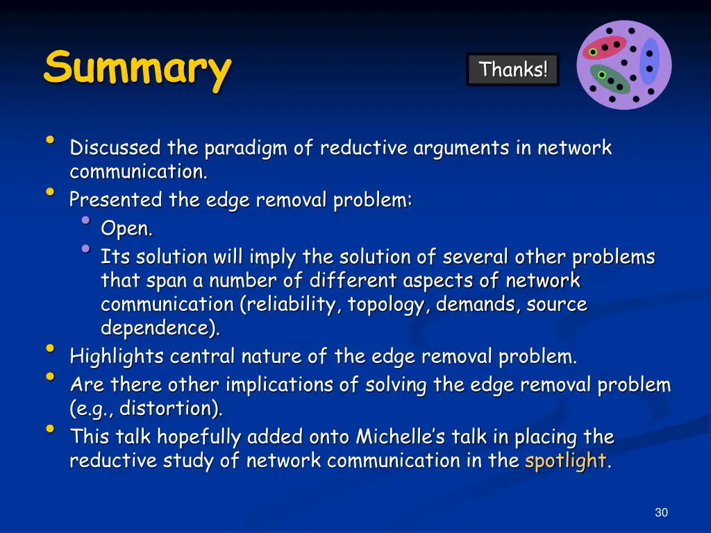 summary discussed the paradigm of reductive