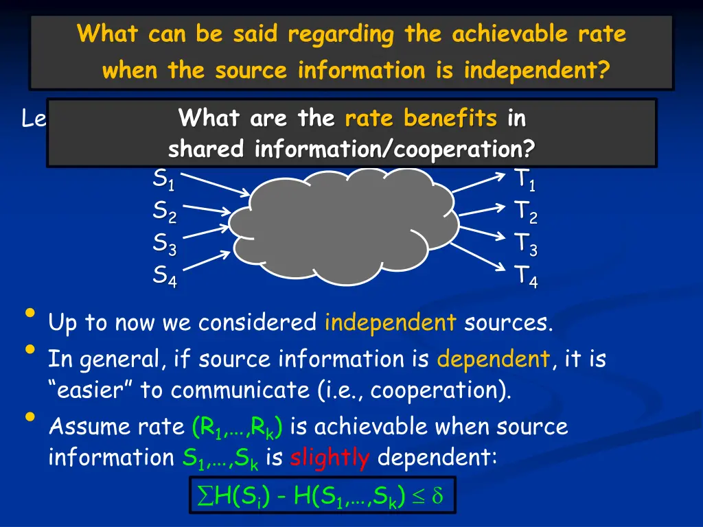 what can be said regarding the achievable rate