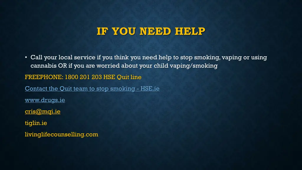 if you need help