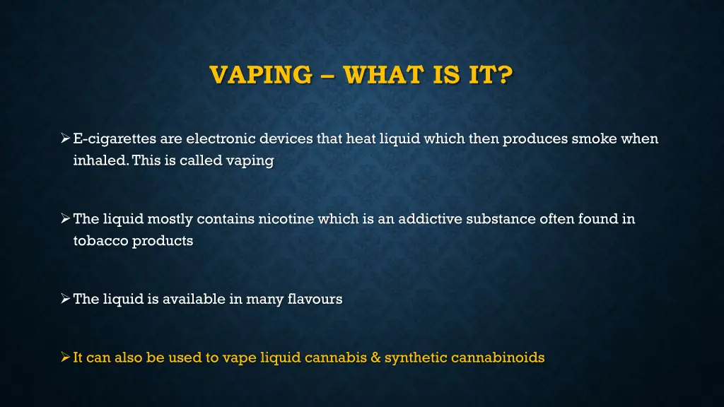 vaping what is it